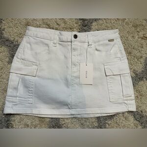 Cello Classic White Mini Skirt